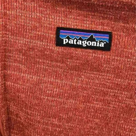 Patagonia Womens Orange Quarter-Zip Better Sweater Jacket Coat Size XS - Picture 8 of 8